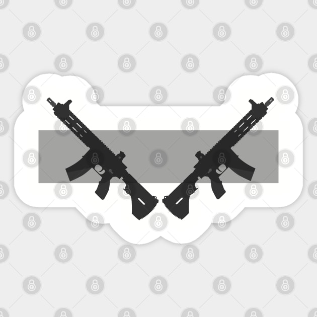 HK416 Assault Rifles Sticker by tottlekopp